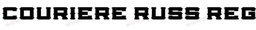 Couriere Russ Regula字体转换